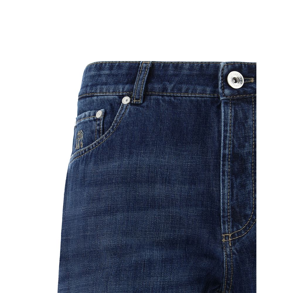 Brunello Cucinelli jeans met manchetten