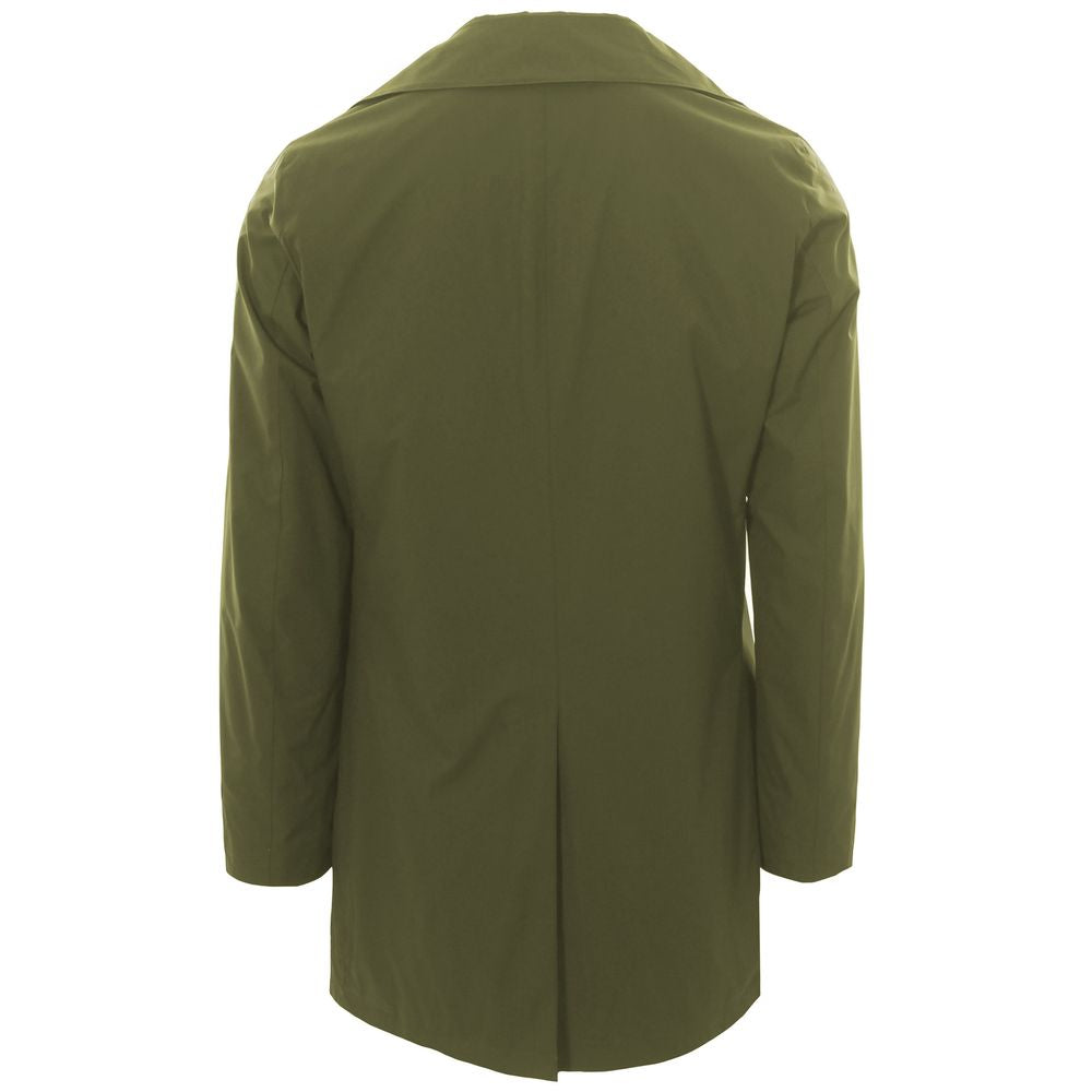 Trench-coat vert en polyester recyclé pour homme People Of Shibuya