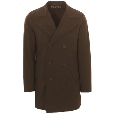 Veste marron en polyester recyclé People Of Shibuya pour homme
