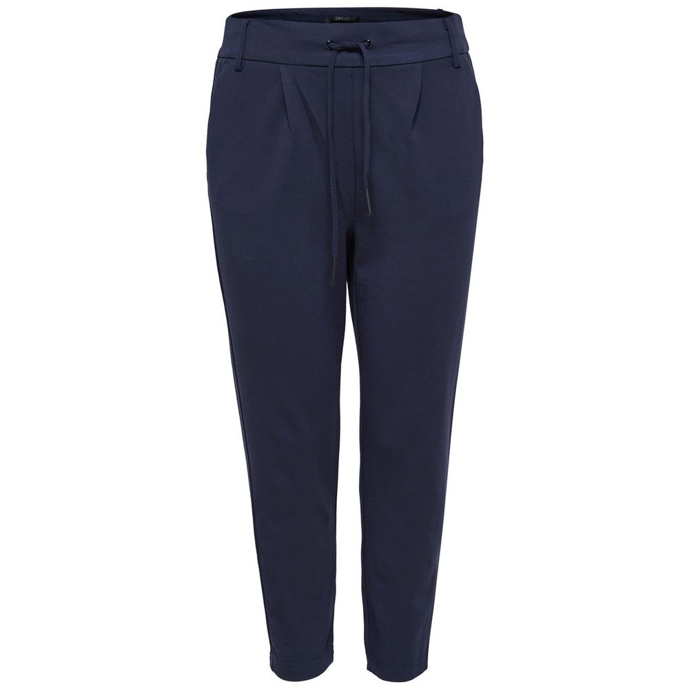 Alleen blauwe viscose broek