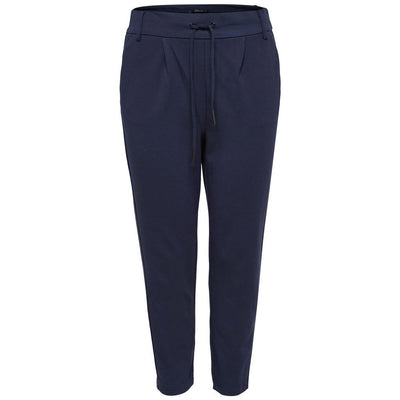 Alleen blauwe viscose broek