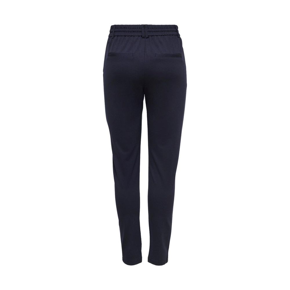 Alleen blauwe viscose broek
