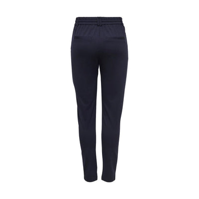 Alleen blauwe viscose broek