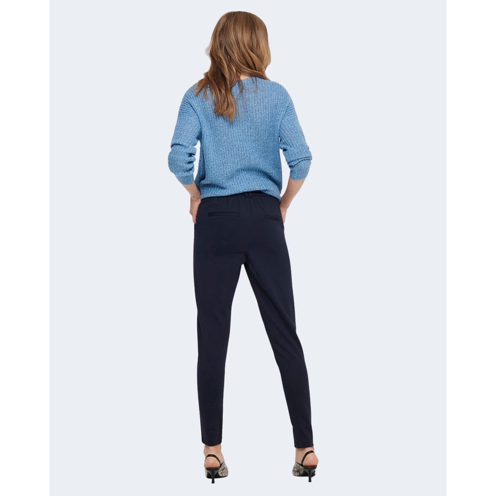 Alleen blauwe viscose broek