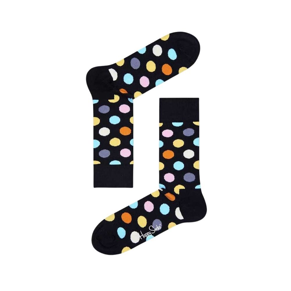 Chaussettes en coton noir Happy Socks