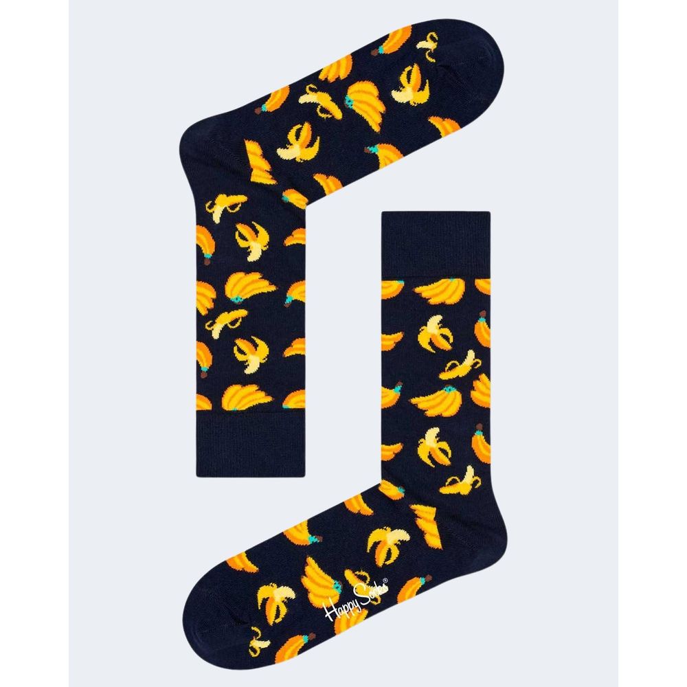 Happy Socks Zwarte Katoenen Sok