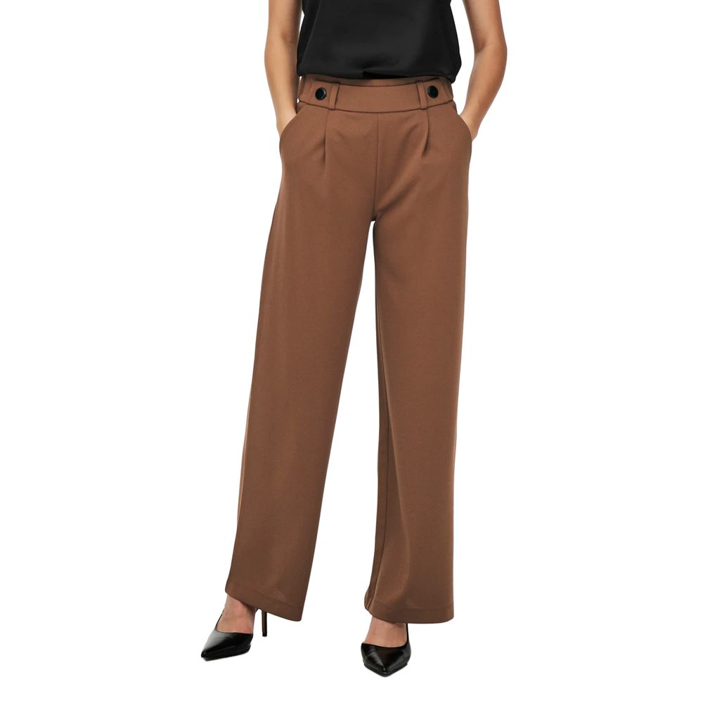 Jacqueline De Yong Bruine Polyester Broek