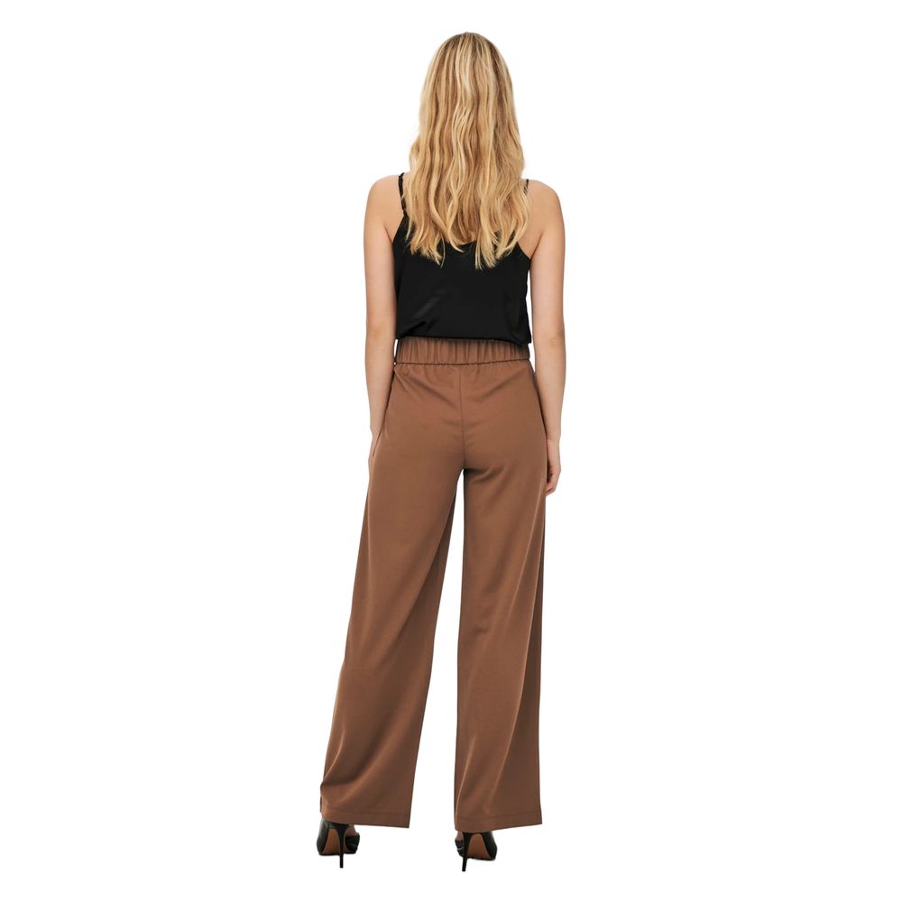 Jacqueline De Yong Bruine Polyester Broek