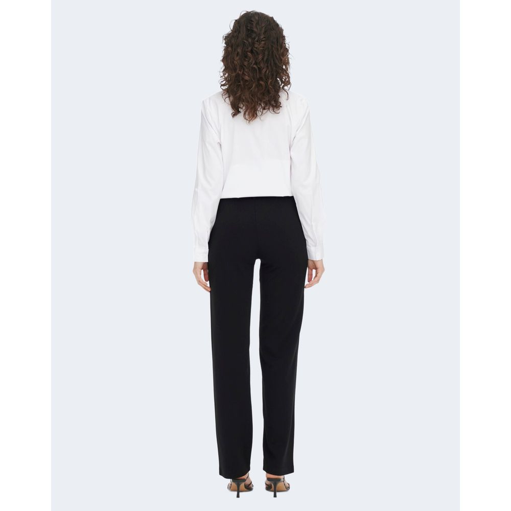 Jacqueline De Yong Zwarte Elastane Broek