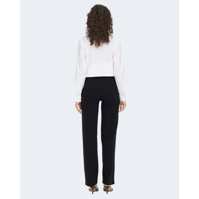 Jacqueline De Yong Zwarte Elastane Broek