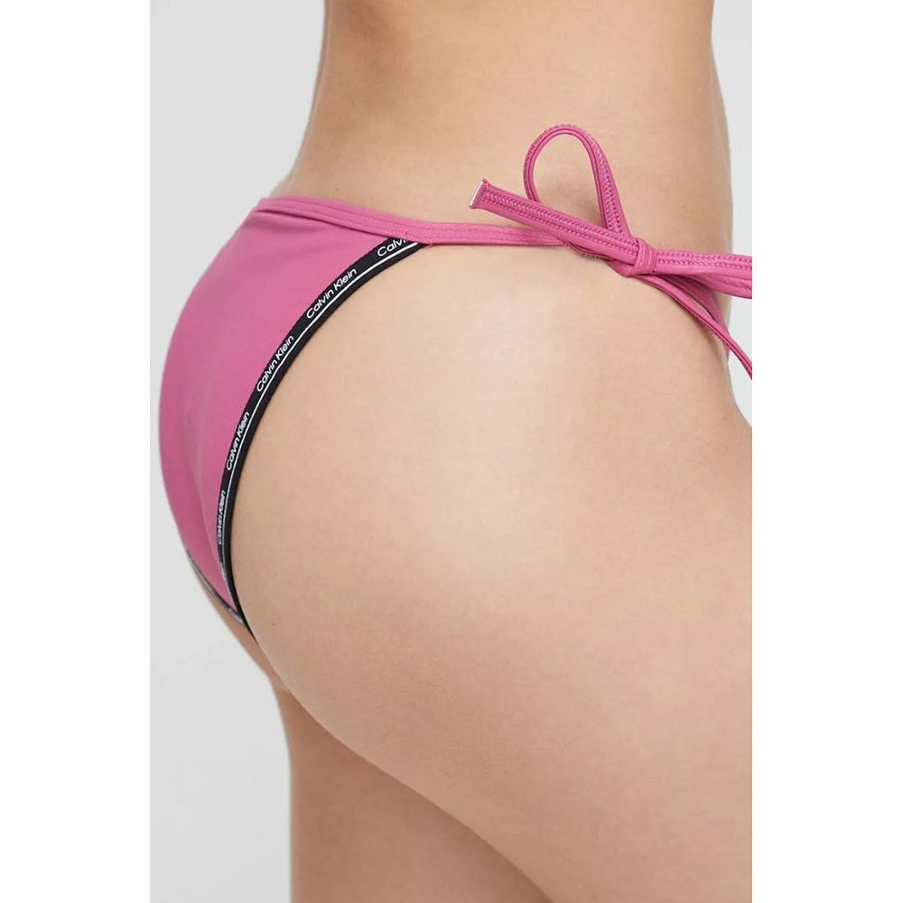 Slip de bain en polyester rose Calvin Klein Jeans