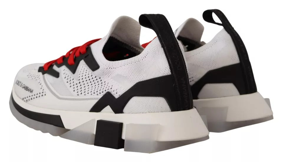 Dolce &amp; Gabbana Witte SORRENTO Sport Stretch Herenschoenen Sneakers