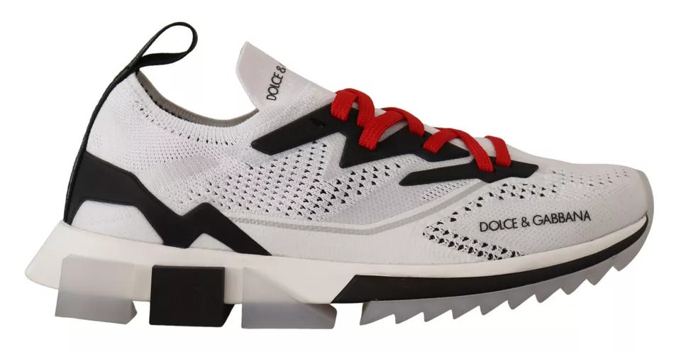 Dolce &amp; Gabbana Witte SORRENTO Sport Stretch Herenschoenen Sneakers