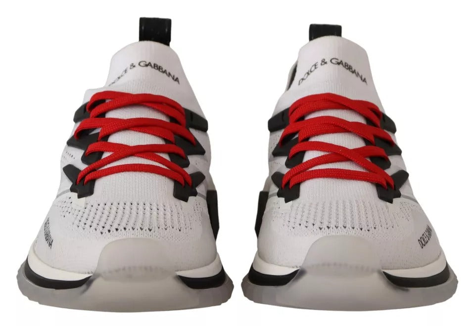 Dolce &amp; Gabbana Witte SORRENTO Sport Stretch Herenschoenen Sneakers