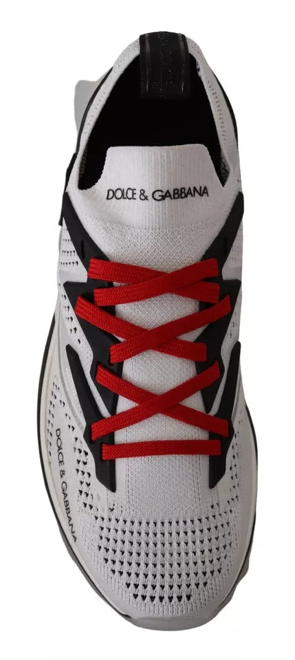 Dolce &amp; Gabbana Witte SORRENTO Sport Stretch Herenschoenen Sneakers