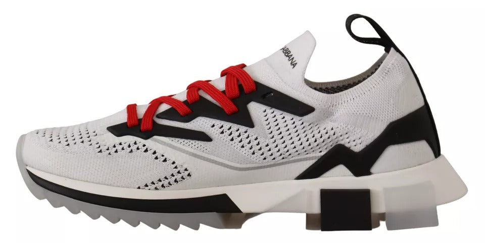 Dolce &amp; Gabbana Witte SORRENTO Sport Stretch Herenschoenen Sneakers
