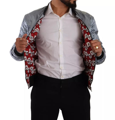 Dolce &amp; Gabbana - Manteau Bomber Bleu Clair pour Homme