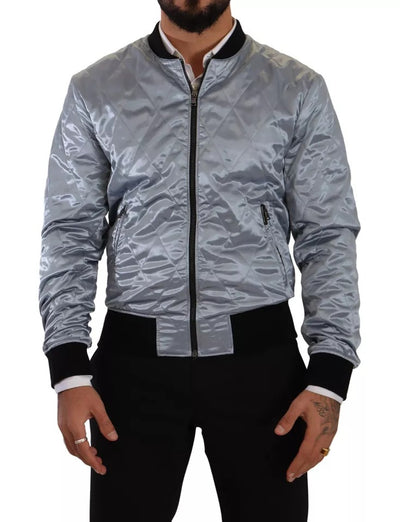 Dolce &amp; Gabbana - Manteau Bomber Bleu Clair pour Homme