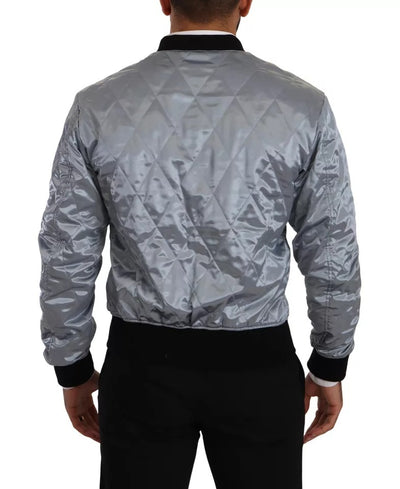 Dolce &amp; Gabbana - Manteau Bomber Bleu Clair pour Homme