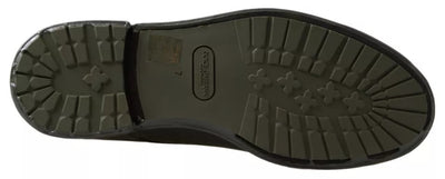 Dolce &amp; Gabbana groene leren schoenen met rubberen zool