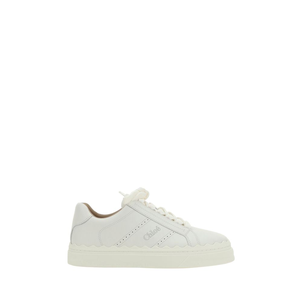Chloé witte leren sneakers