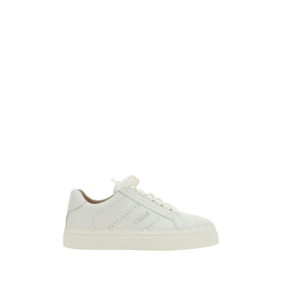 Chloé witte leren sneakers