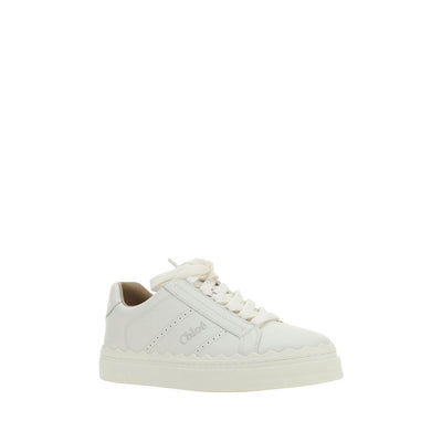 Chloé witte leren sneakers