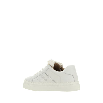 Chloé witte leren sneakers