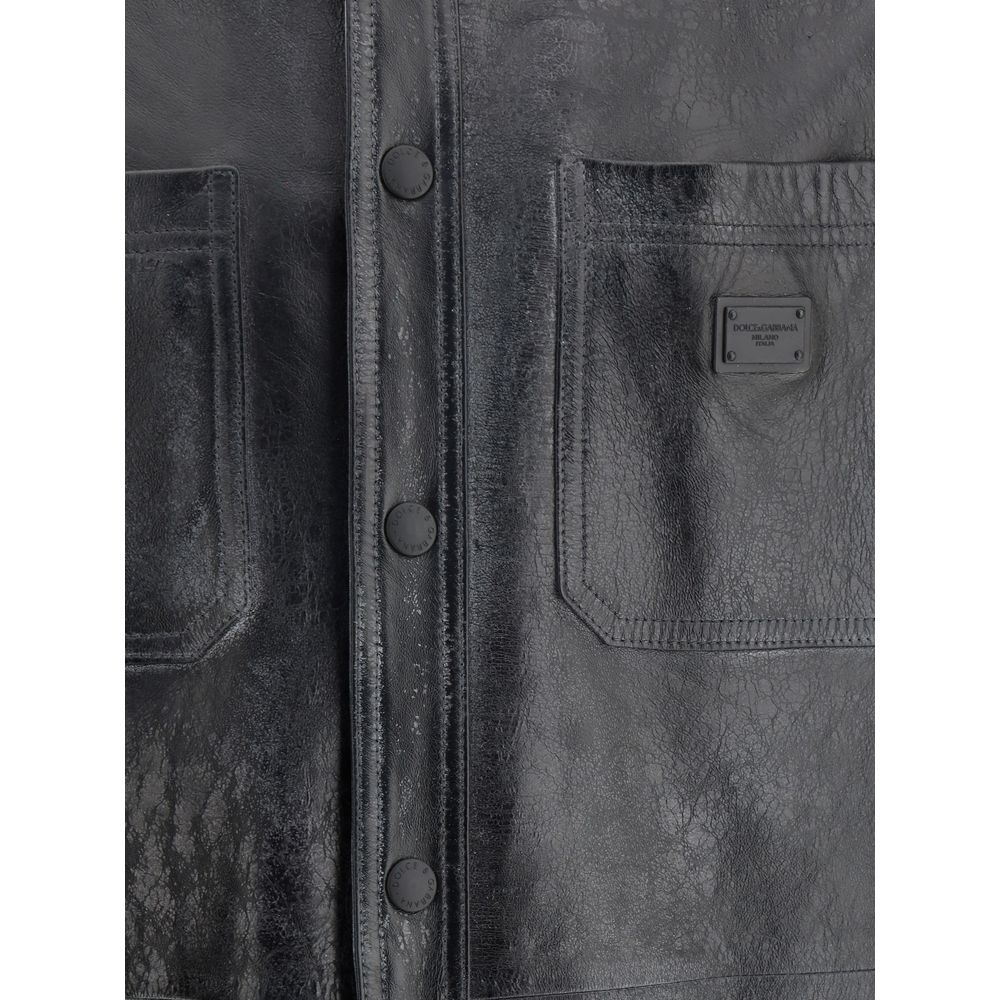 Veste en cuir Dolce &amp; Gabbana