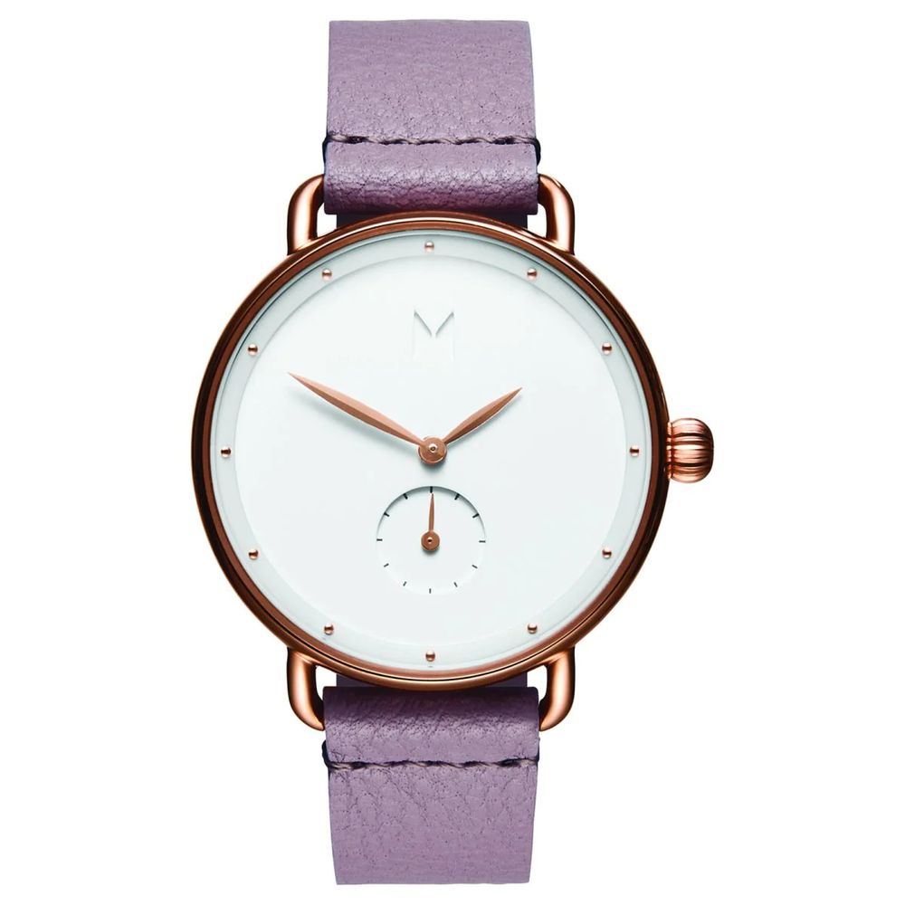 MVMT Paars Leren Horloge