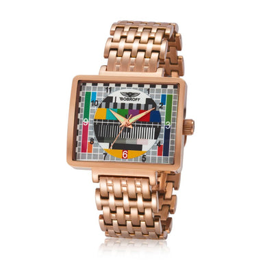 Bobroff Bronzen Roestvrijstalen Horloge