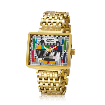 Bobroff Goud Roestvrijstalen Horloge