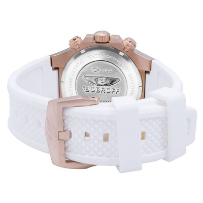 Bobroff Wit Rubberen Horloge
