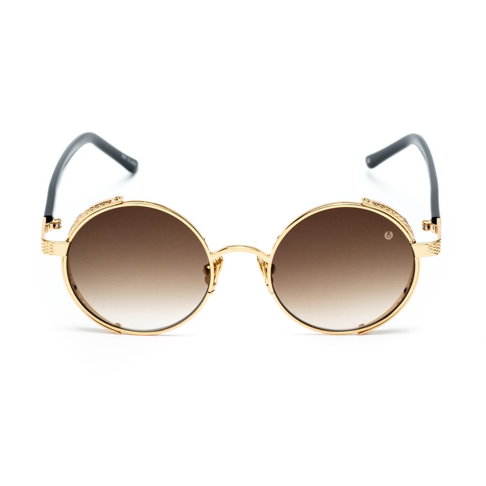 Lunettes de soleil Belstaff en titane doré