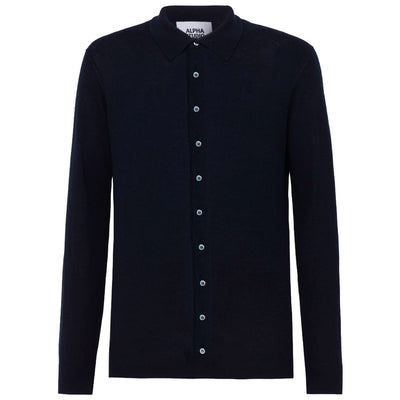 Alpha Studio Blauw Katoenen Shirt