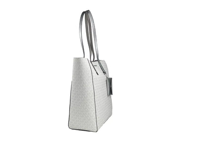 Grand sac fourre-tout Michael Kors Vincent avec porte-cartes argenté