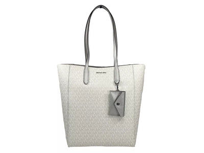 Grand sac fourre-tout Michael Kors Vincent avec porte-cartes argenté