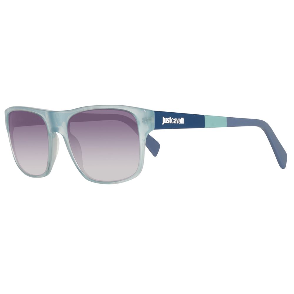 Lunettes de soleil Just Cavalli en acétate bleu