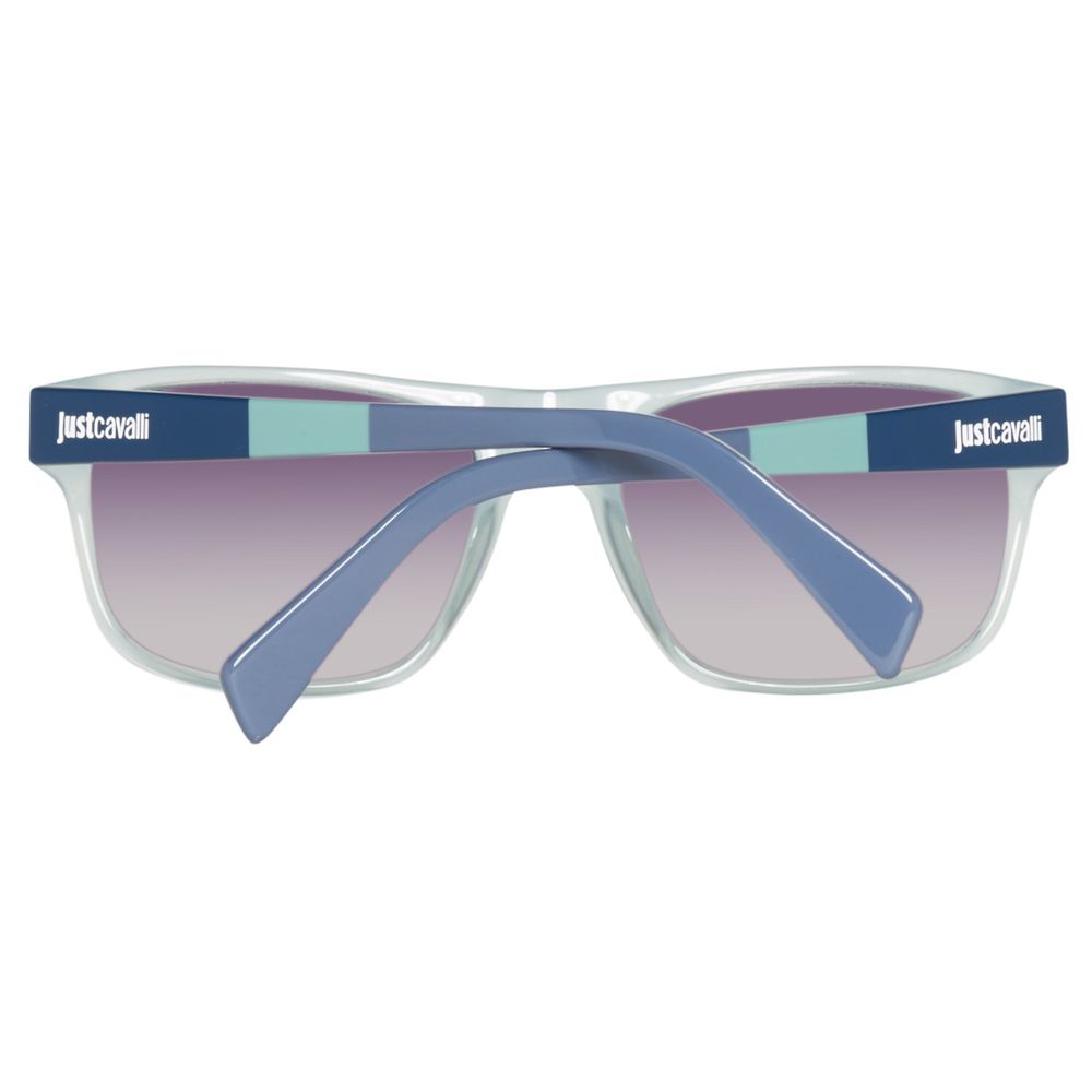 Lunettes de soleil Just Cavalli en acétate bleu