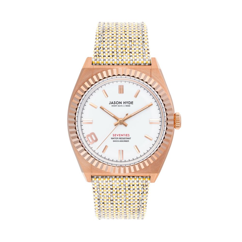 Jason Hyde Brown Textielhorloge