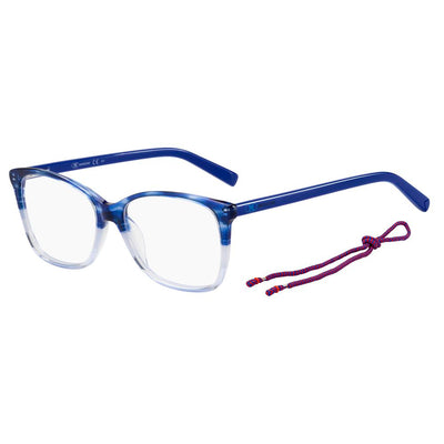 Montures en cuir de veau bleu M Missoni