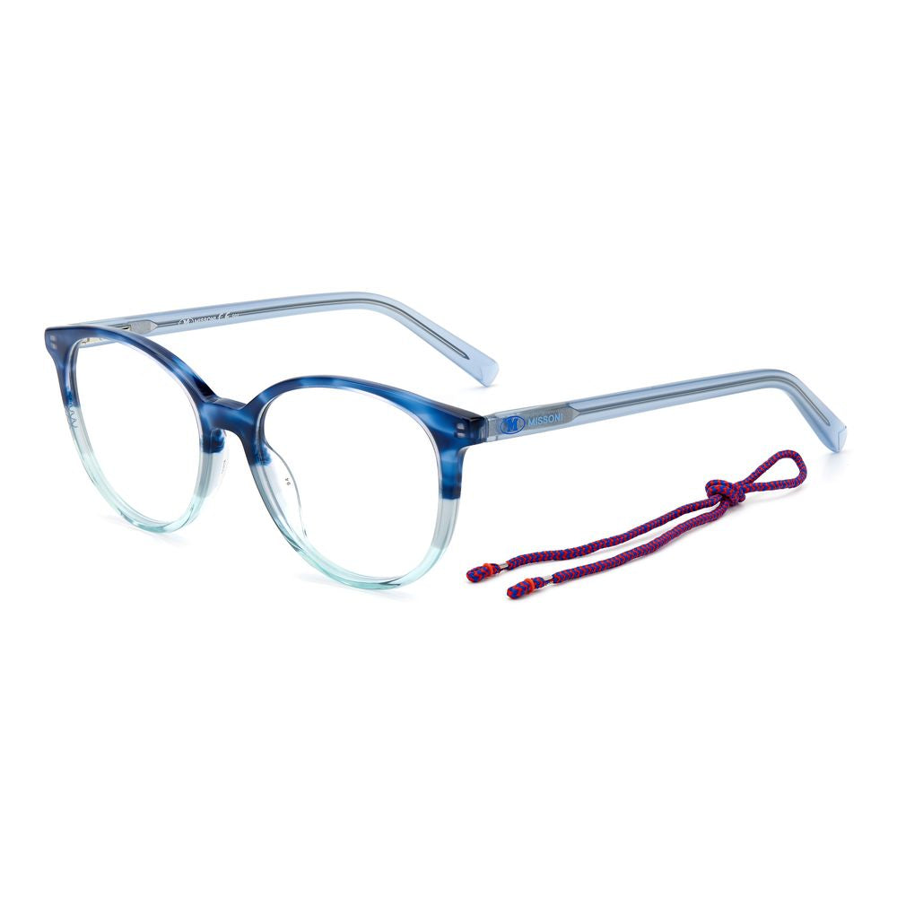 Montures en cuir de veau bleu M Missoni