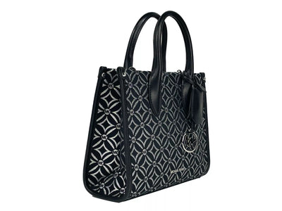 Petit sac fourre-tout à bandoulière zippé Mirella de Michael Kors, noir