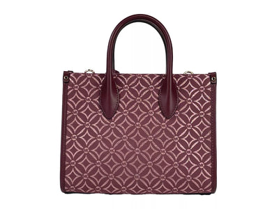 Petit sac fourre-tout à bandoulière zippé Mirella de Michael Kors, couleur sang de bœuf