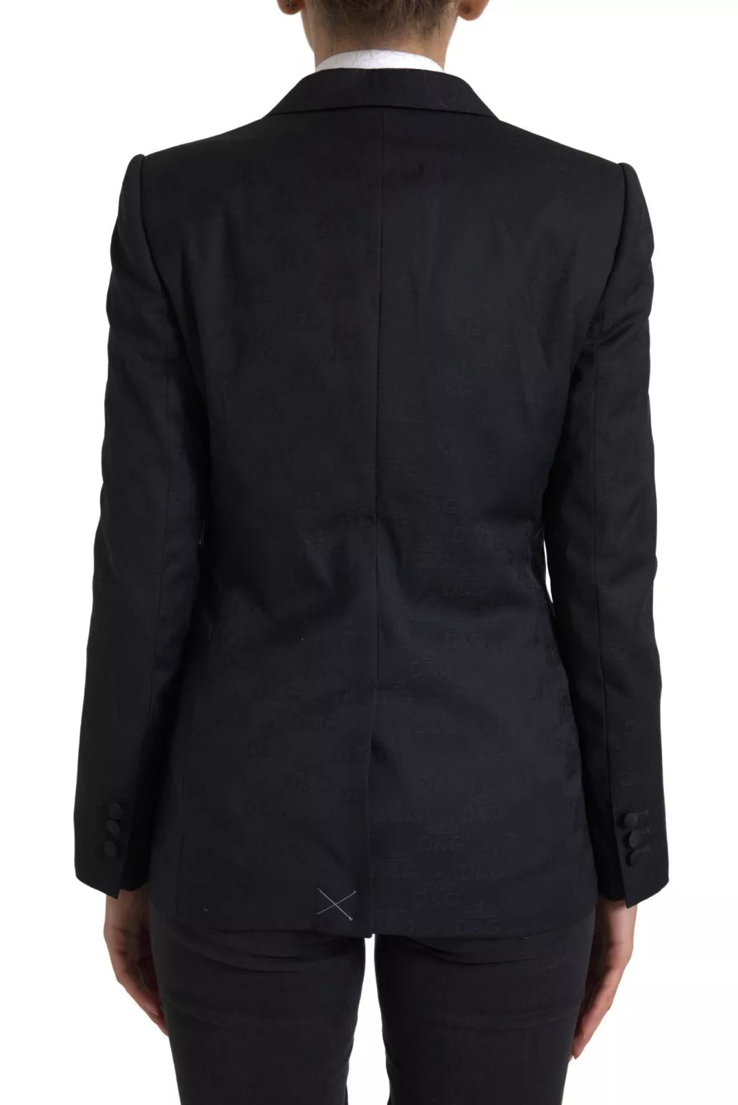 Veste blazer noire à manches longues Dolce &amp; Gabbana