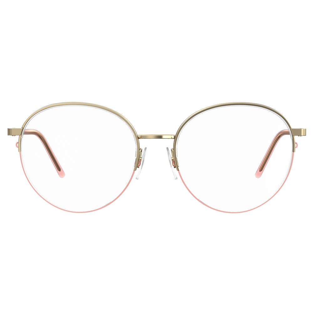 Montures en métal or rose Love Moschino