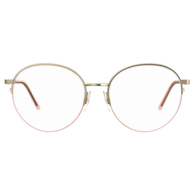 Montures en métal or rose Love Moschino