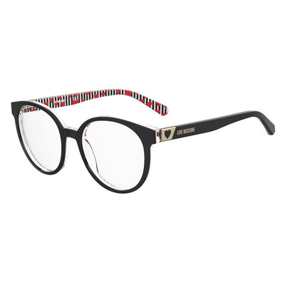 Montures Love Moschino en cuir de veau noir