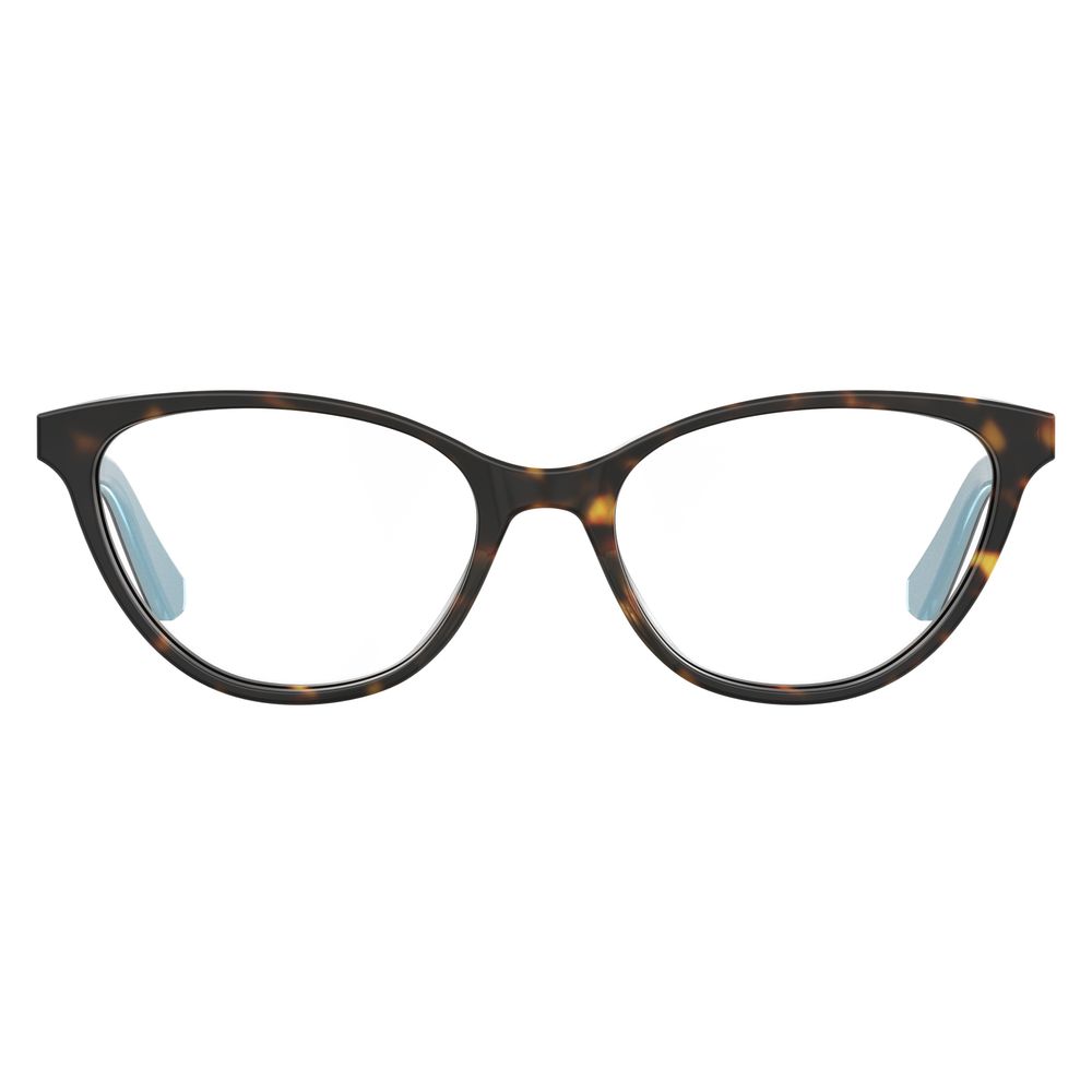 Montures Love Moschino en cuir de veau marron