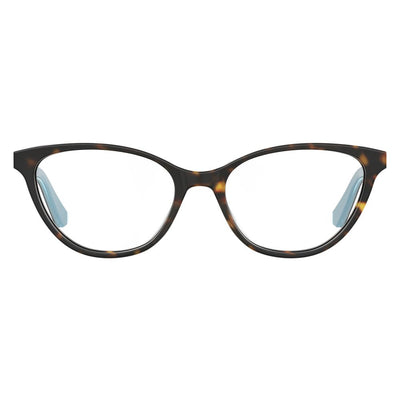 Montures Love Moschino en cuir de veau marron